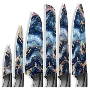 Astercook Knife Set, 12 Pcs Stratigraphic Series Kitchen Knife Set Brand New